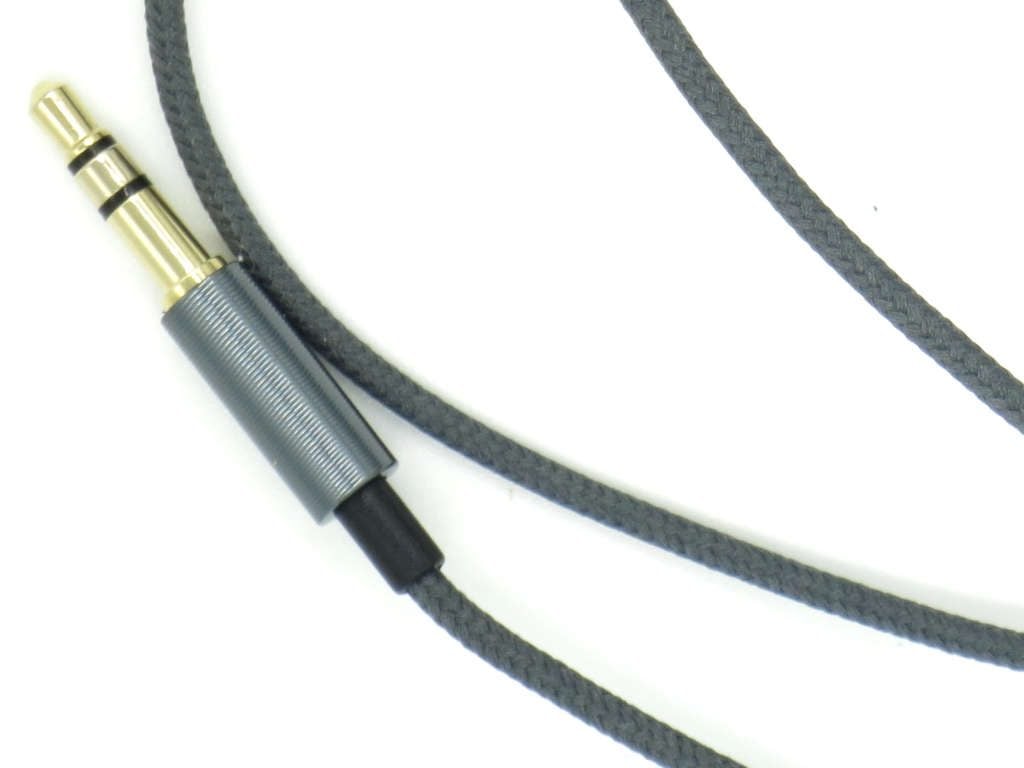 Cozyphones have a gold plated plug and braided cable