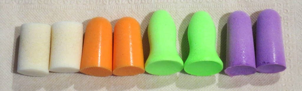 ten Details about   Earplugs Foam Type w green plastic string sets new 10 
