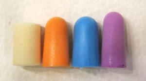 foam earplugs with different lengths