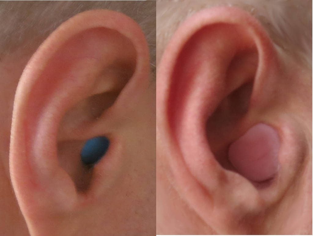 foam vs wax earplugs in ear